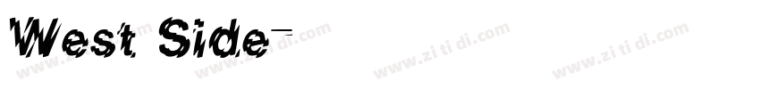 West Side字体转换